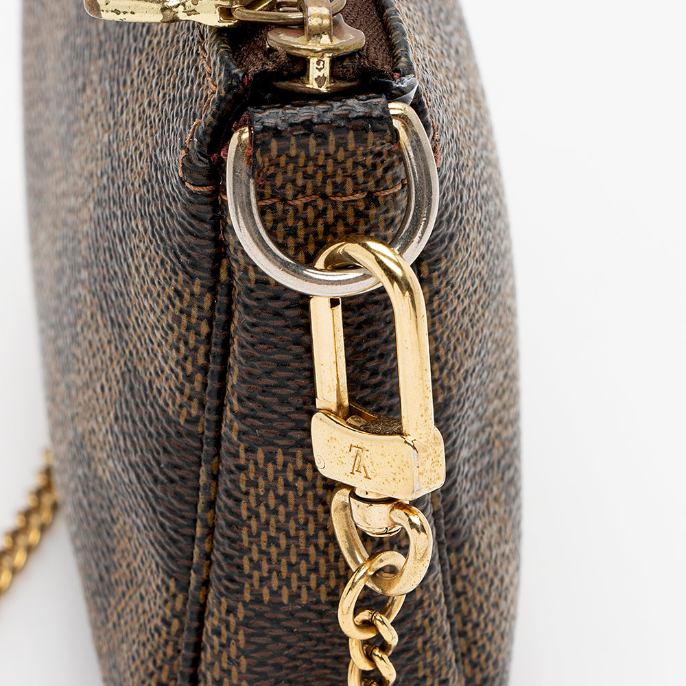 Louis Vuitton Damier Ebene Mini Pochette Accessoires (SHF-17365)