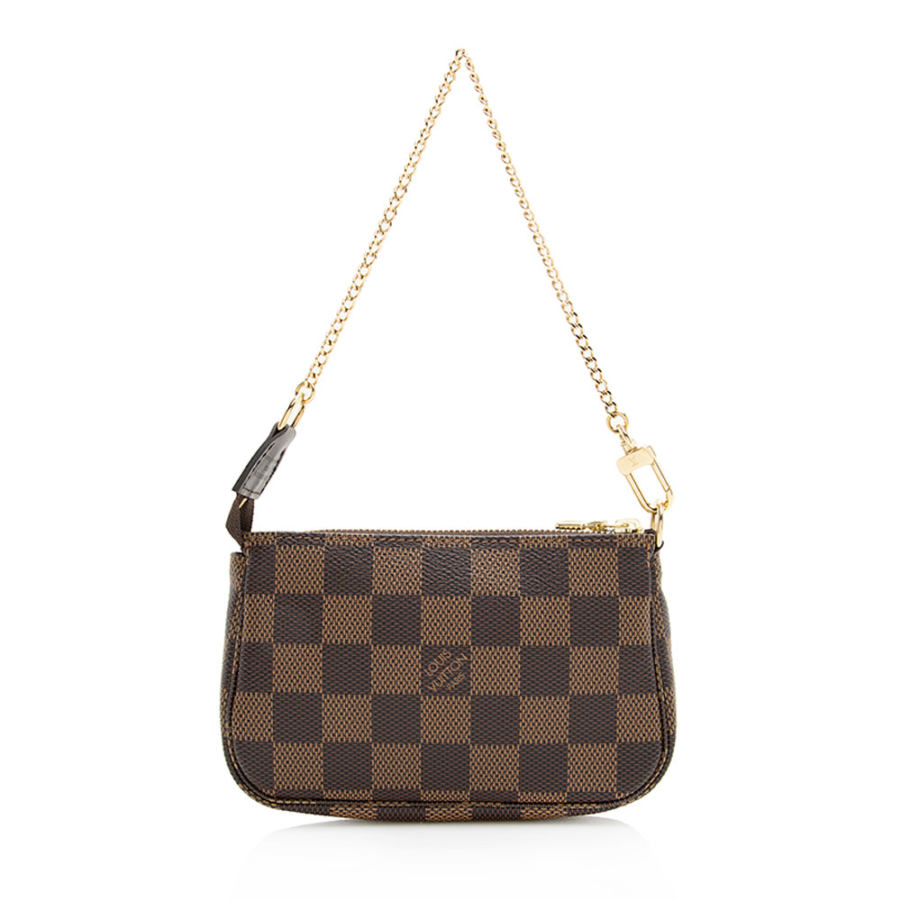 Louis Vuitton Damier Ebene Mini Pochette Accessoires (SHF-19508)