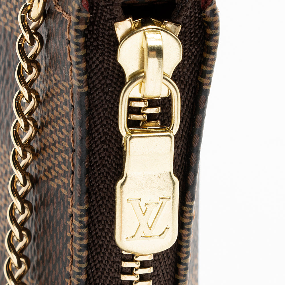 Louis Vuitton Damier Ebene Mini Pochette Accessoires (SHF-19508)