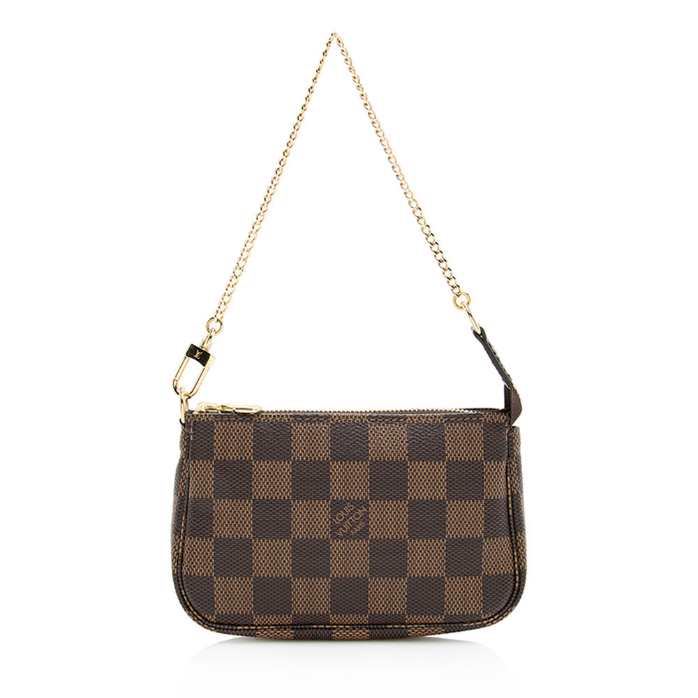 Louis Vuitton Damier Ebene Mini Pochette Accessoires (SHF-19508)