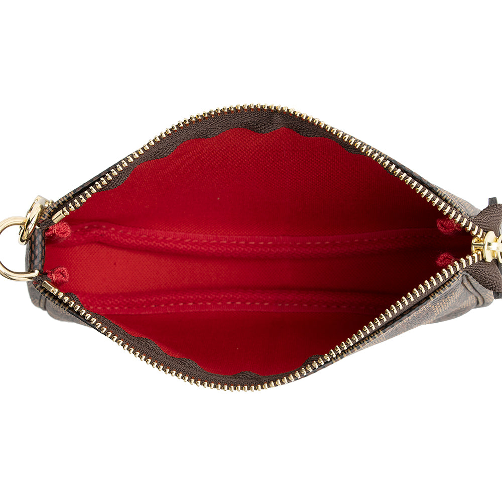 Louis Vuitton Damier Ebene Mini Pochette Accessoires (SHF-19508)