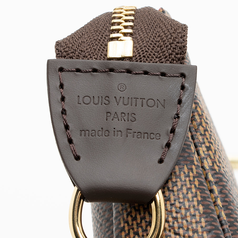 Louis Vuitton Damier Ebene Mini Pochette Accessoires (SHF-19508)
