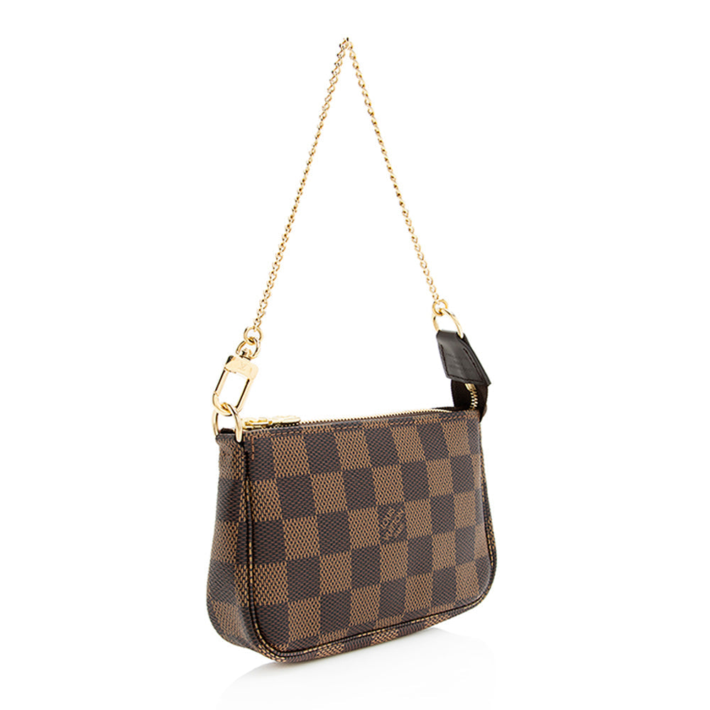 Louis Vuitton Damier Ebene Mini Pochette Accessoires (SHF-19508)