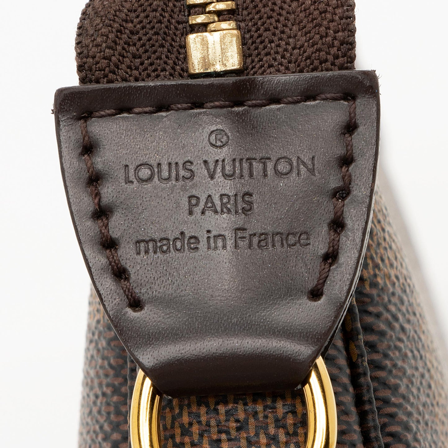 Louis Vuitton Damier Ebene Mini Pochette Accessoires (SHF-22540)