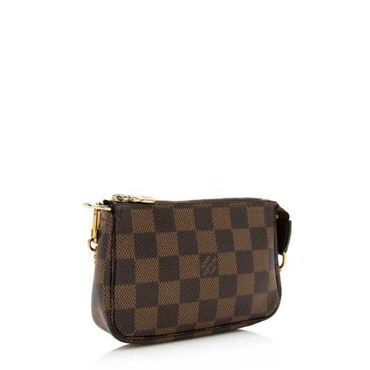 Louis Vuitton Damier Ebene Mini Pochette Accessoires (SHF-22540)