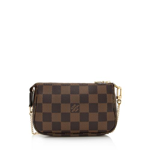 Louis Vuitton Damier Ebene Mini Pochette Accessoires (SHF-23418)