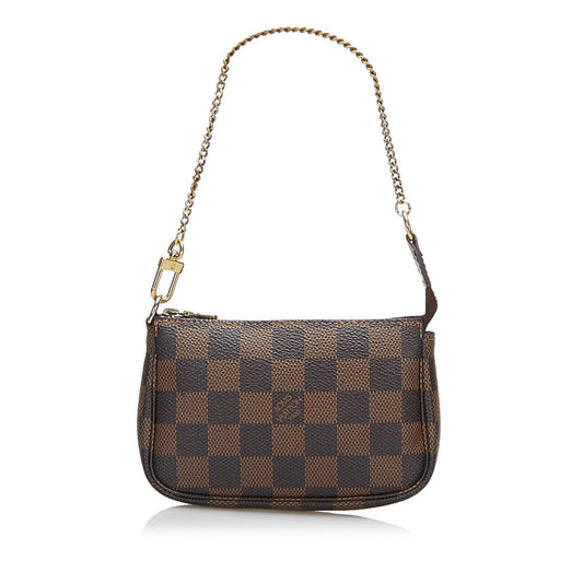 Louis Vuitton Damier Ebene Mini Pochette Accessoires (SHG-36364)