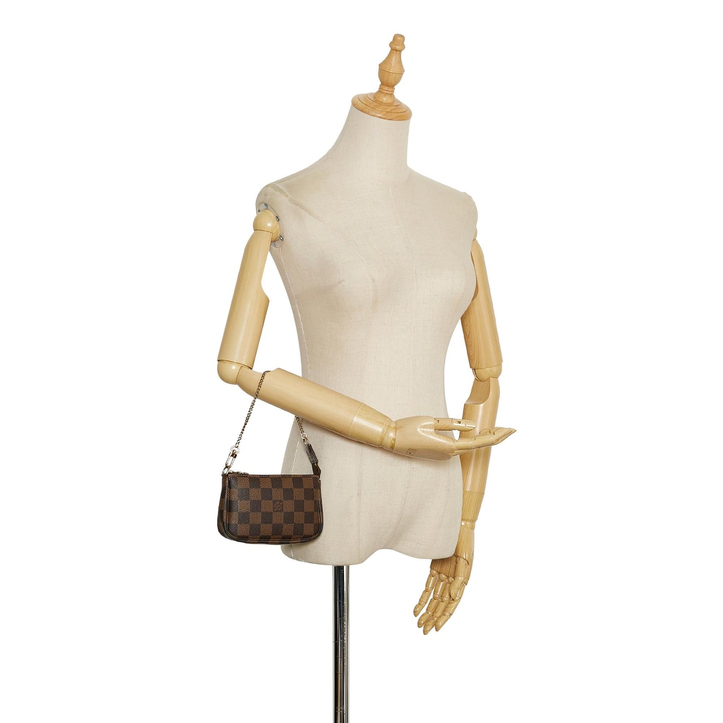 Louis Vuitton Damier Ebene Mini Pochette Accessoires (SHG-36364)