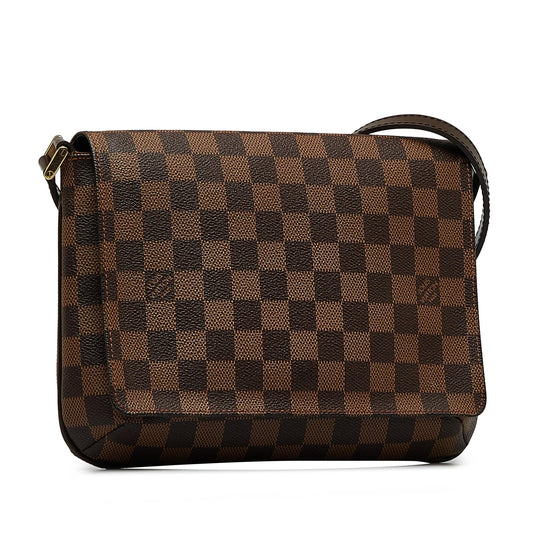 Louis Vuitton Damier Ebene Musette Tango Short Strap (SHG-ot5iHw)