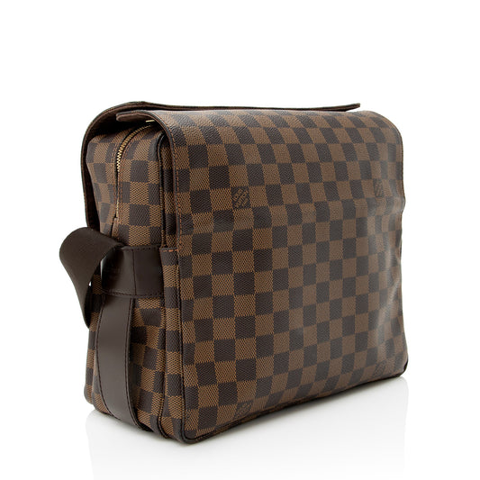 Louis Vuitton Damier Ebene Naviglio Messenger Bag (SHF-22595)