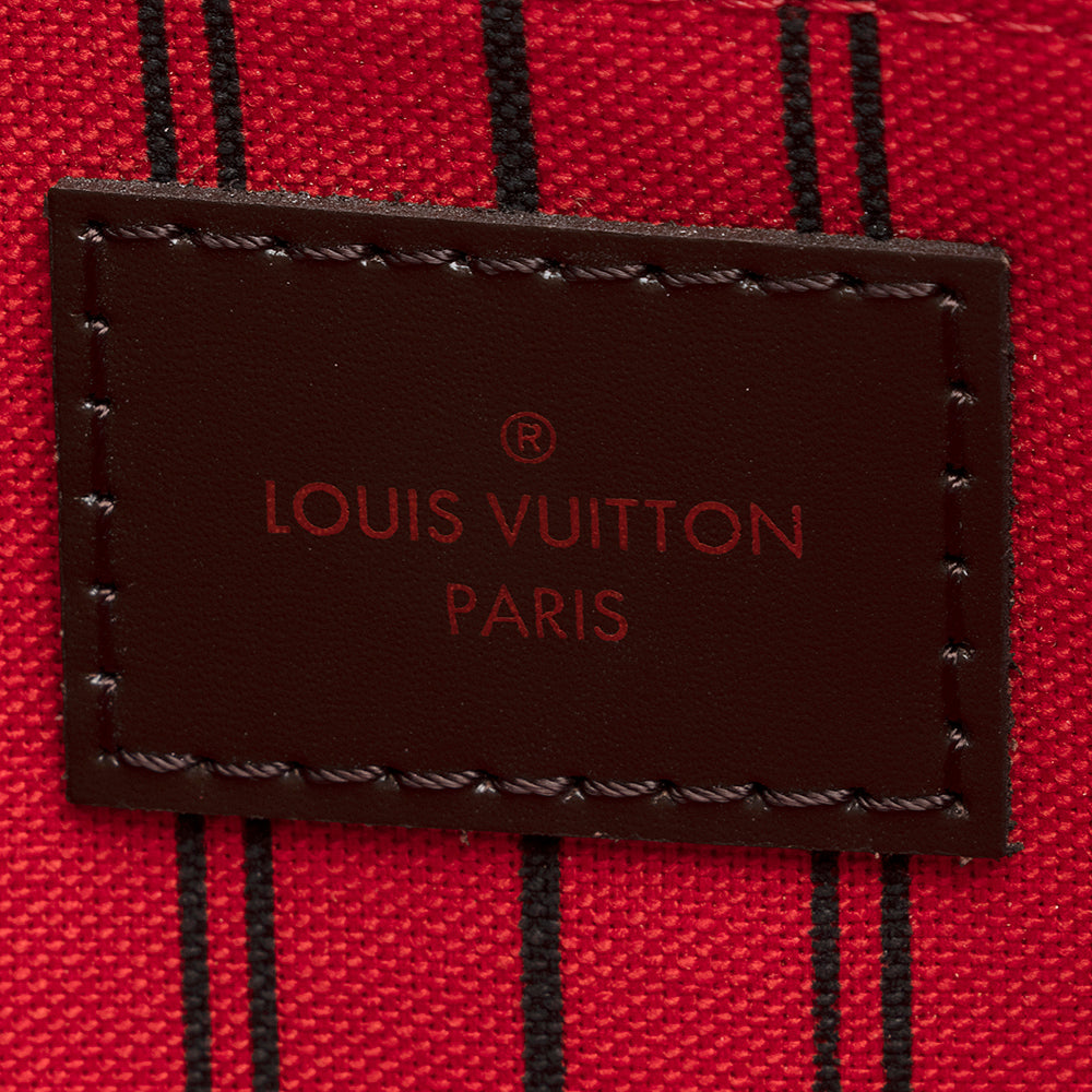 Louis Vuitton Damier Ebene Neverfull GM Pochette (SHF-20602)