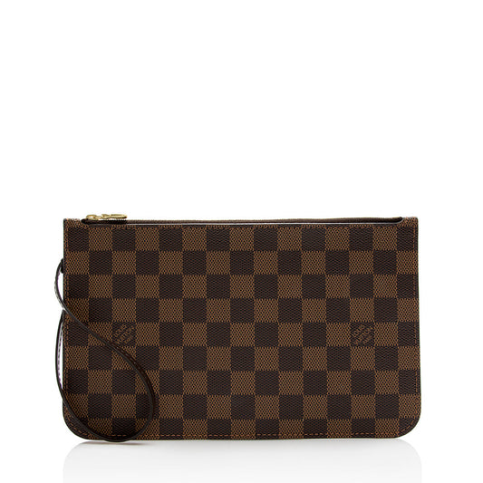 Louis Vuitton Damier Ebene Neverfull GM Pochette (SHF-21422)