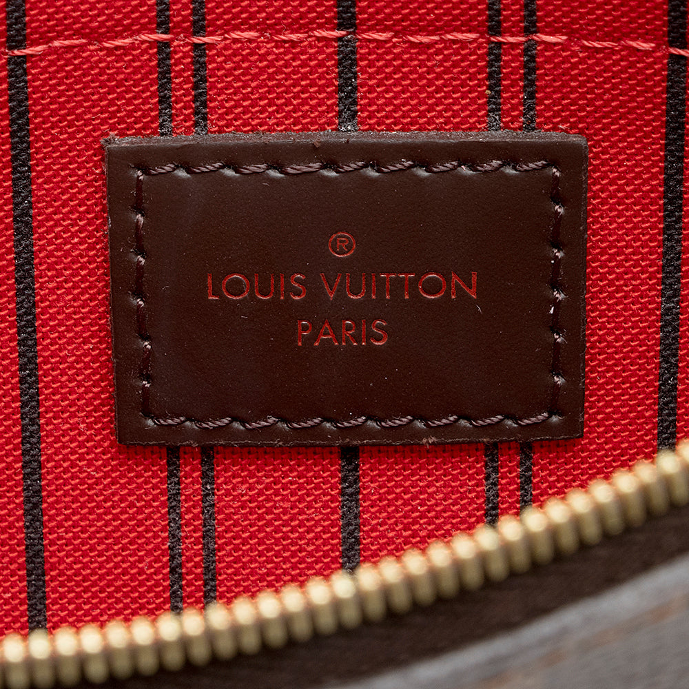 Louis Vuitton Damier Ebene Neverfull GM Pochette (SHF-21422)