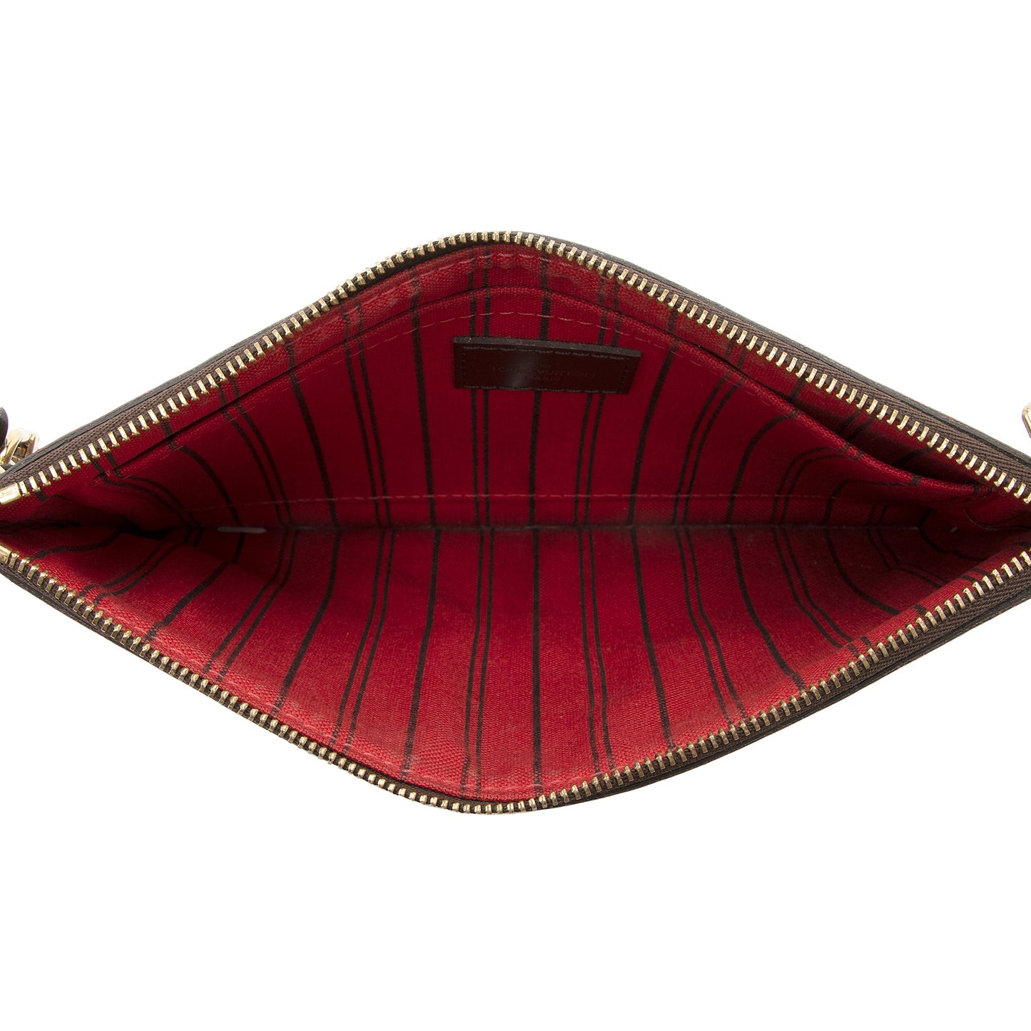 Louis Vuitton Damier Ebene Neverfull GM Pochette (SHF-22210)