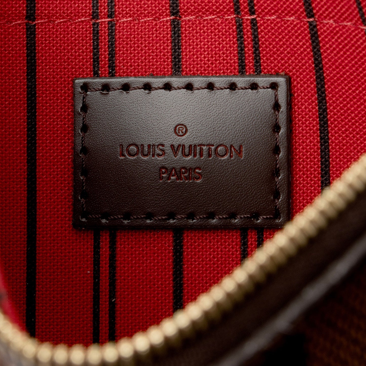 Louis Vuitton Damier Ebene Neverfull GM Pochette (SHF-X4gbvN)