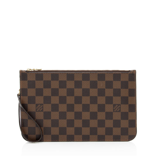 Louis Vuitton Damier Ebene Neverfull GM Pochette (SHF-0861pJ)