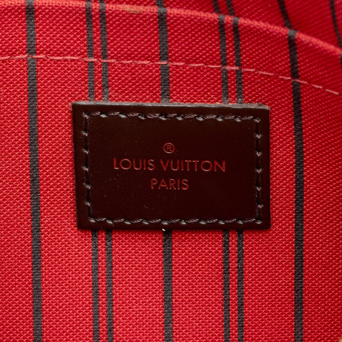Louis Vuitton Damier Ebene Neverfull GM Pochette (SHF-0861pJ)