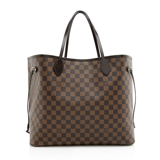 Louis Vuitton Damier Ebene Neverfull GM Tote (SHF-20137)