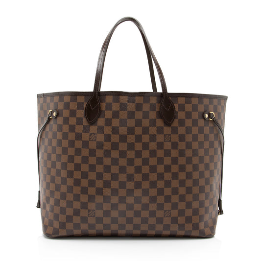 Louis Vuitton Damier Ebene Neverfull GM Tote (SHF-23718)