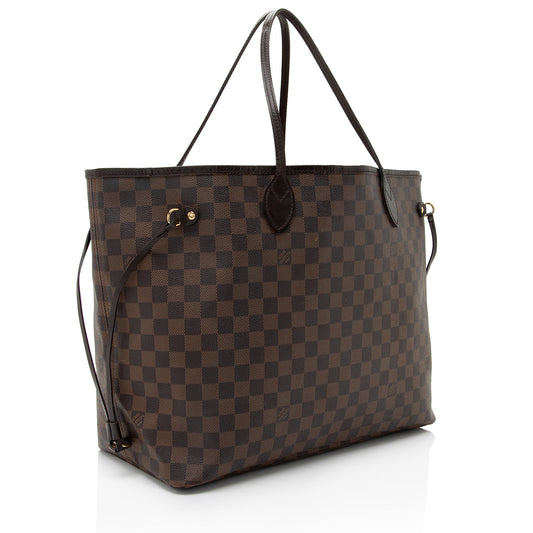 Louis Vuitton Damier Ebene Neverfull GM Tote (SHF-VMNNXD)