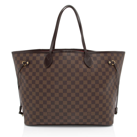 Louis Vuitton Damier Ebene Neverfull GM Tote (SHF-W1lxLu)