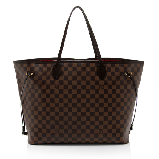 Louis Vuitton Damier Ebene Neverfull GM Tote (SHF-Vxt89r)