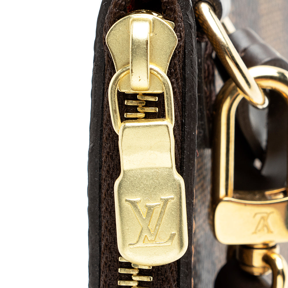 Louis Vuitton Damier Ebene Neverfull MM Pochette (SHF-18664)