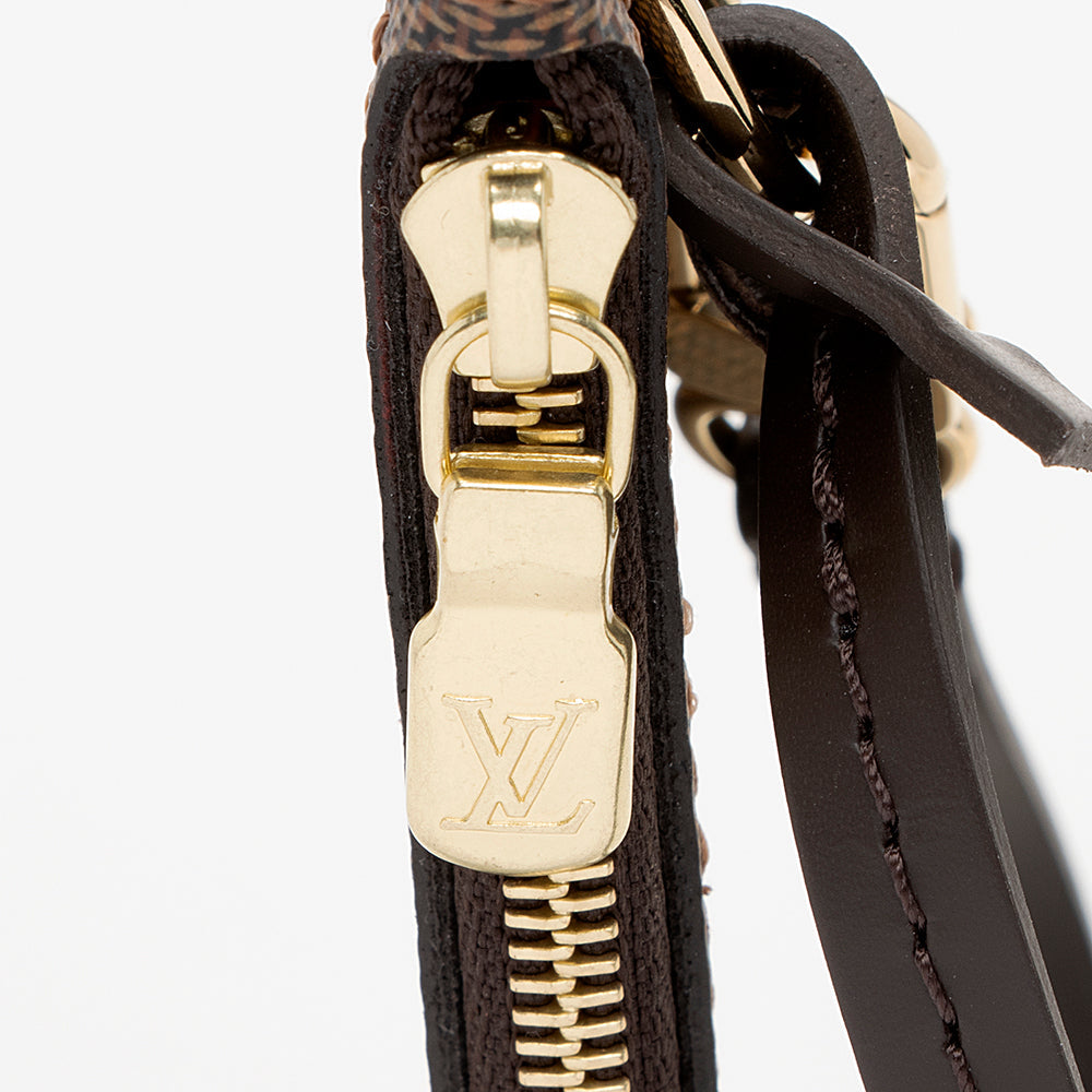 Louis Vuitton Damier Ebene Neverfull MM Pochette (SHF-19184)