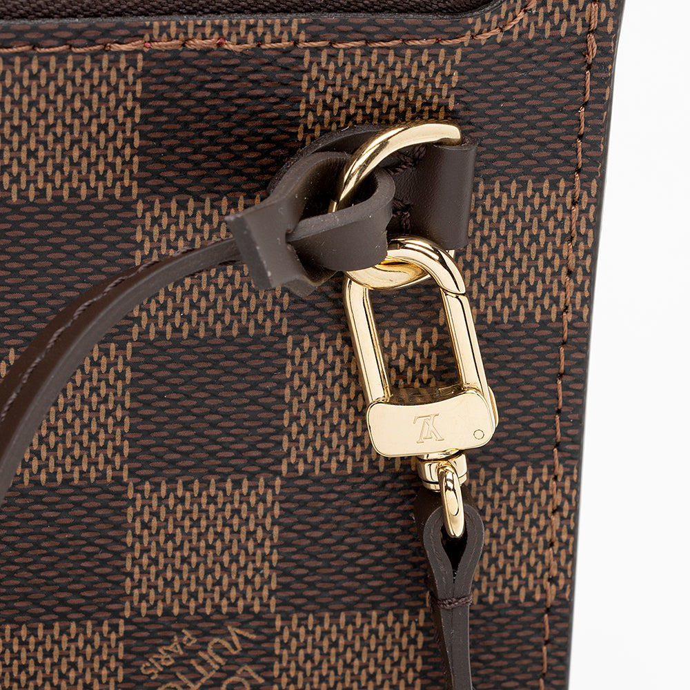 Louis Vuitton Damier Ebene Neverfull MM Pochette (SHF-19184)