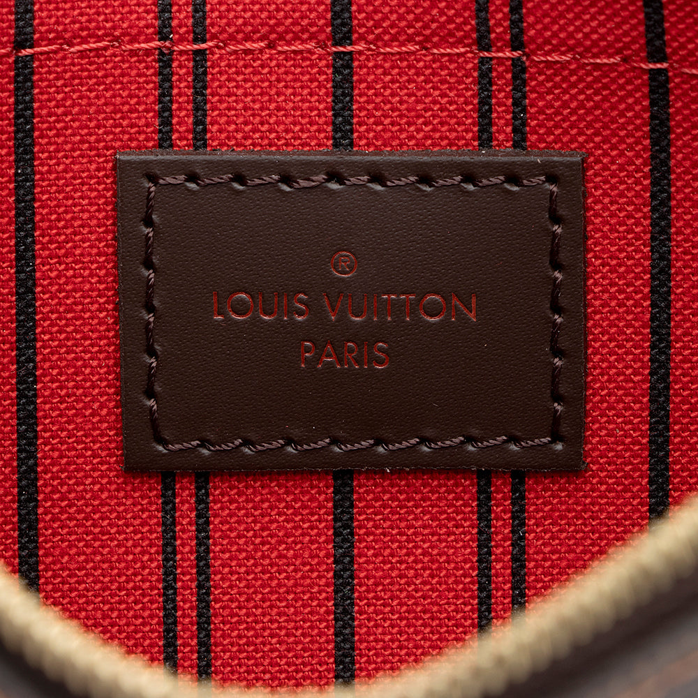 Louis Vuitton Damier Ebene Neverfull MM Pochette (SHF-19184)