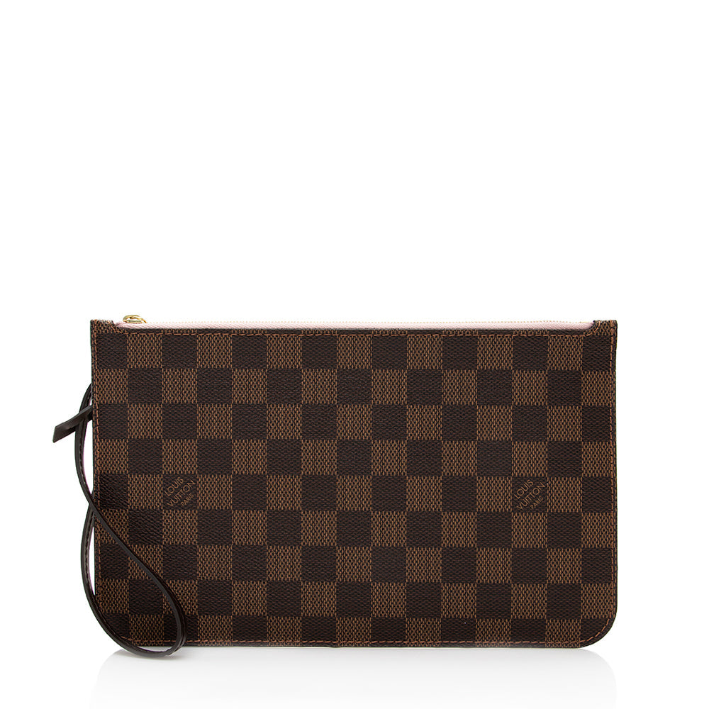 Louis Vuitton Damier Ebene Neverfull MM Pochette (SHF-19803)