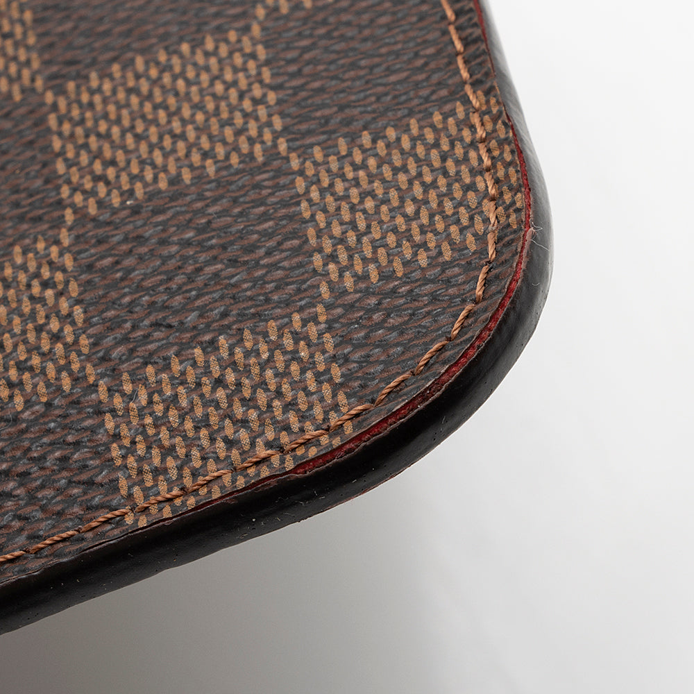 Louis Vuitton Damier Ebene Neverfull MM Pochette (SHF-21966)