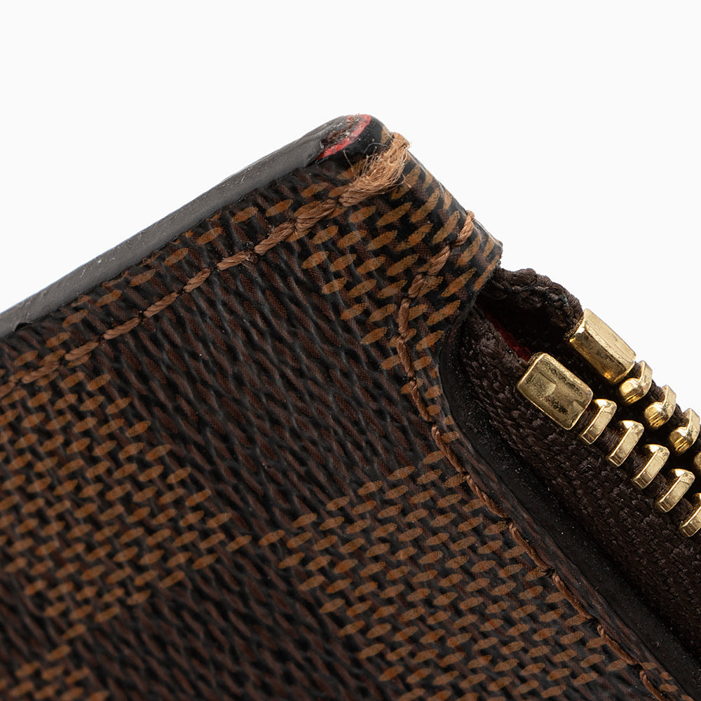 Louis Vuitton Damier Ebene Neverfull MM Pochette (SHF-22053)