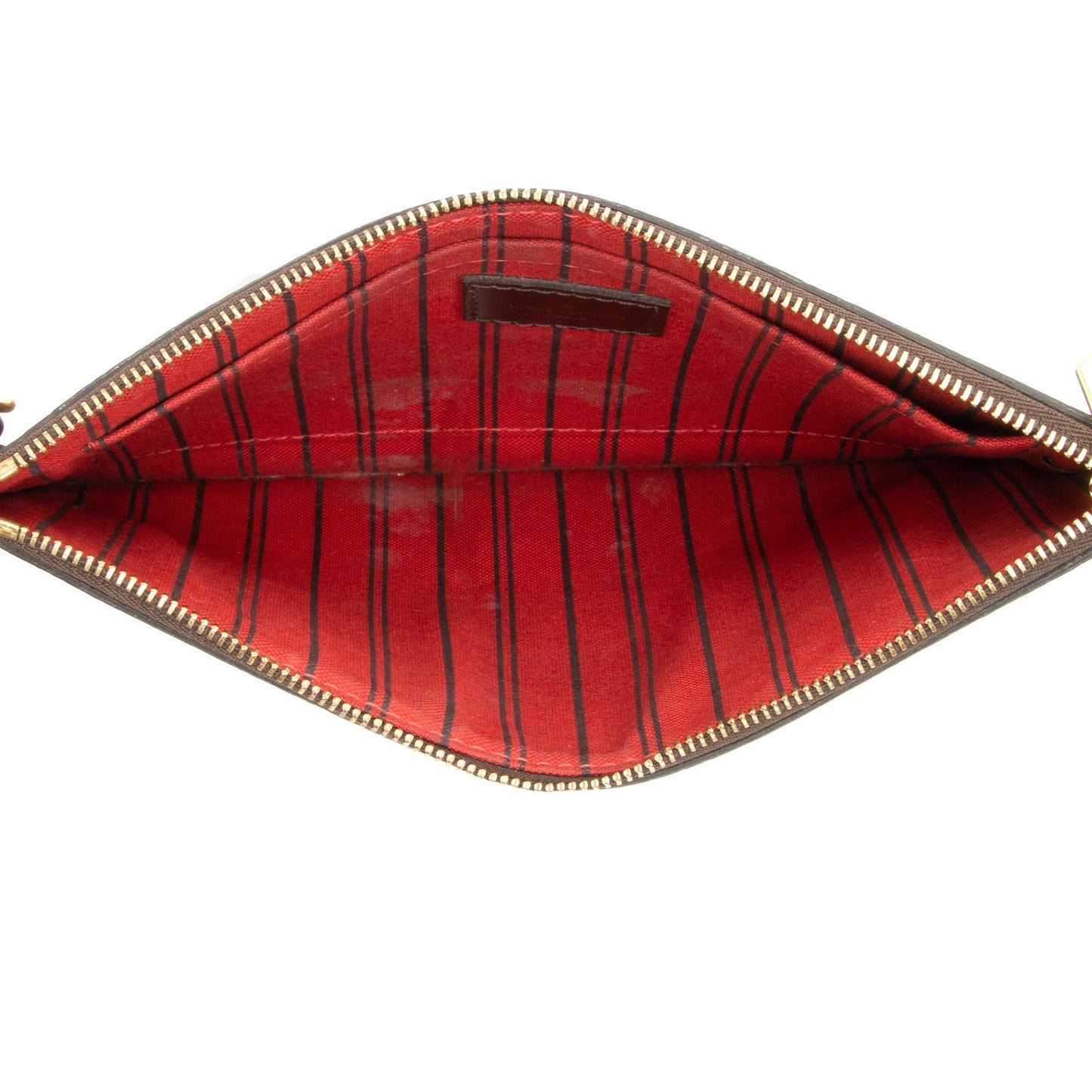 Louis Vuitton Damier Ebene Neverfull MM Pochette (SHF-23942)