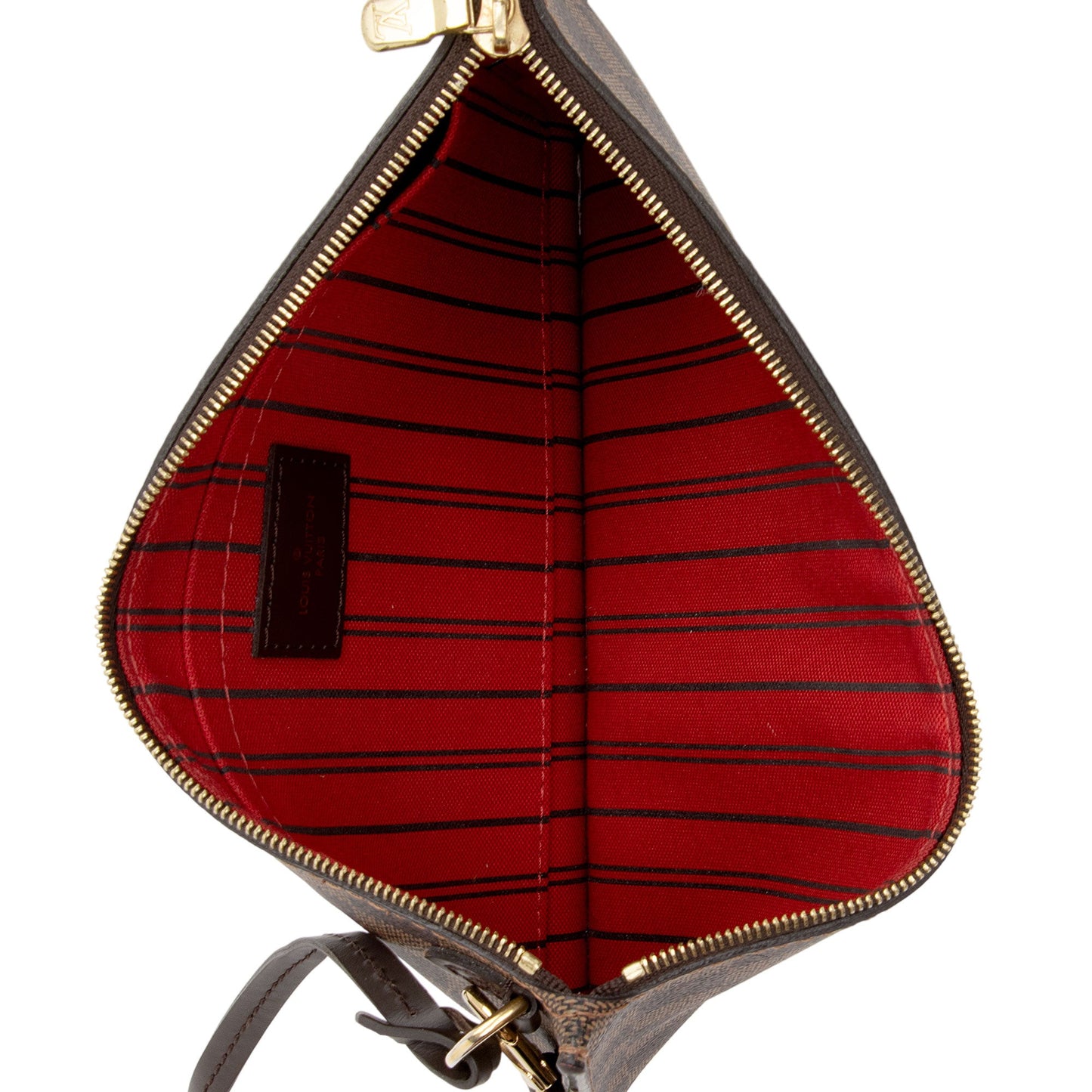 Louis Vuitton Damier Ebene Neverfull MM Pochette (SHF-kT5K5W)