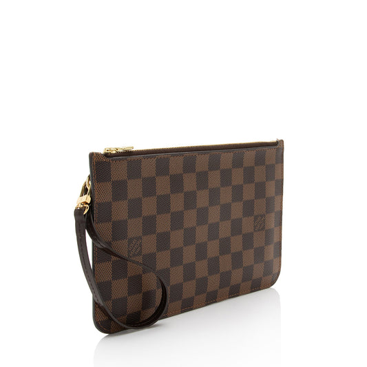 Louis Vuitton Damier Ebene Neverfull MM Pochette (SHF-GOdo3z)