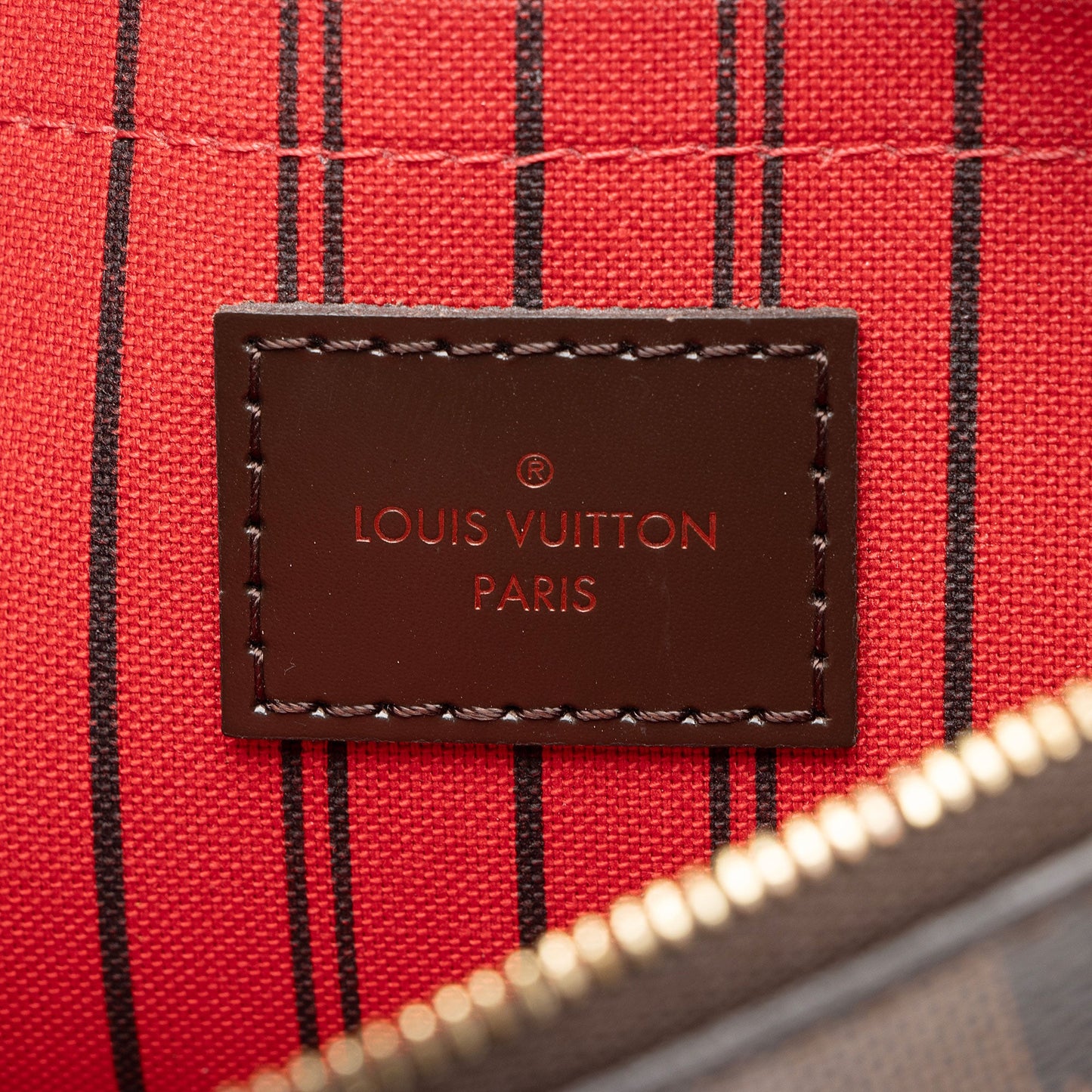 Louis Vuitton Damier Ebene Neverfull MM Pochette (SHF-mofaVU)