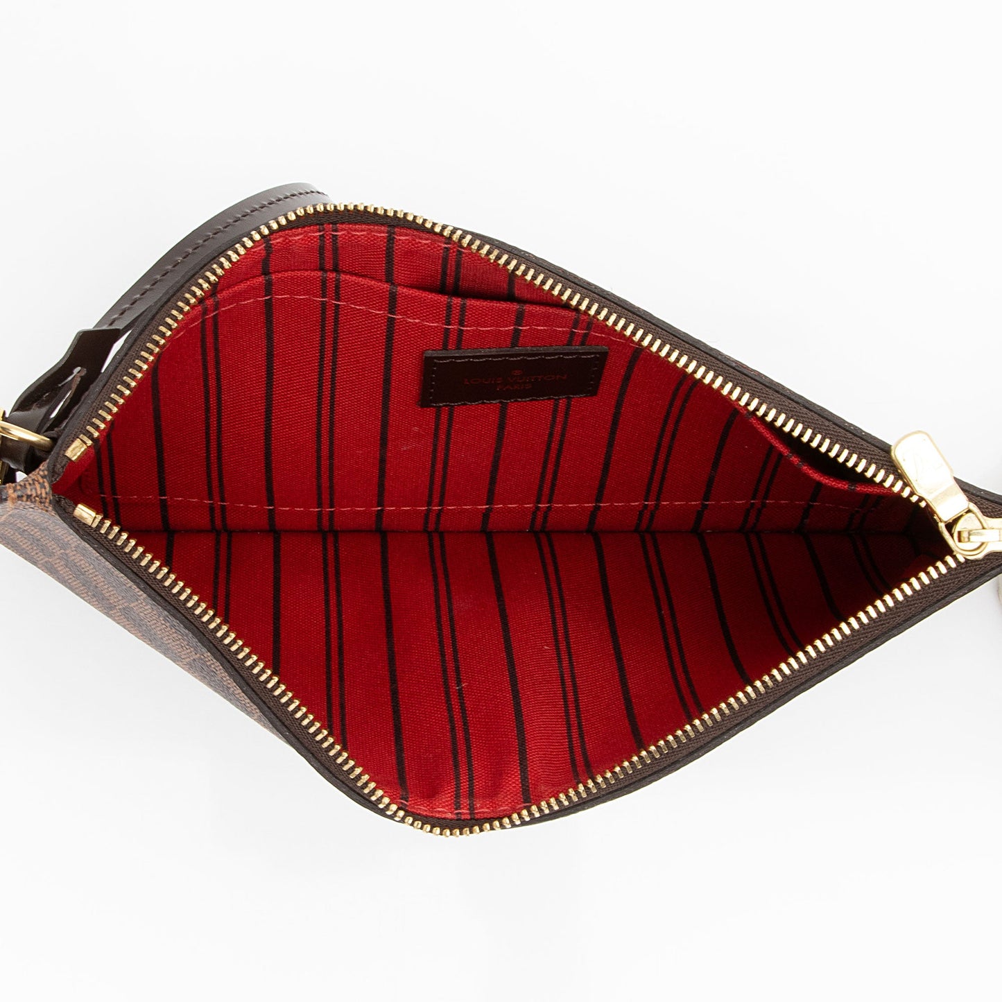 Louis Vuitton Damier Ebene Neverfull MM Pochette (SHF-iiFn5Y)