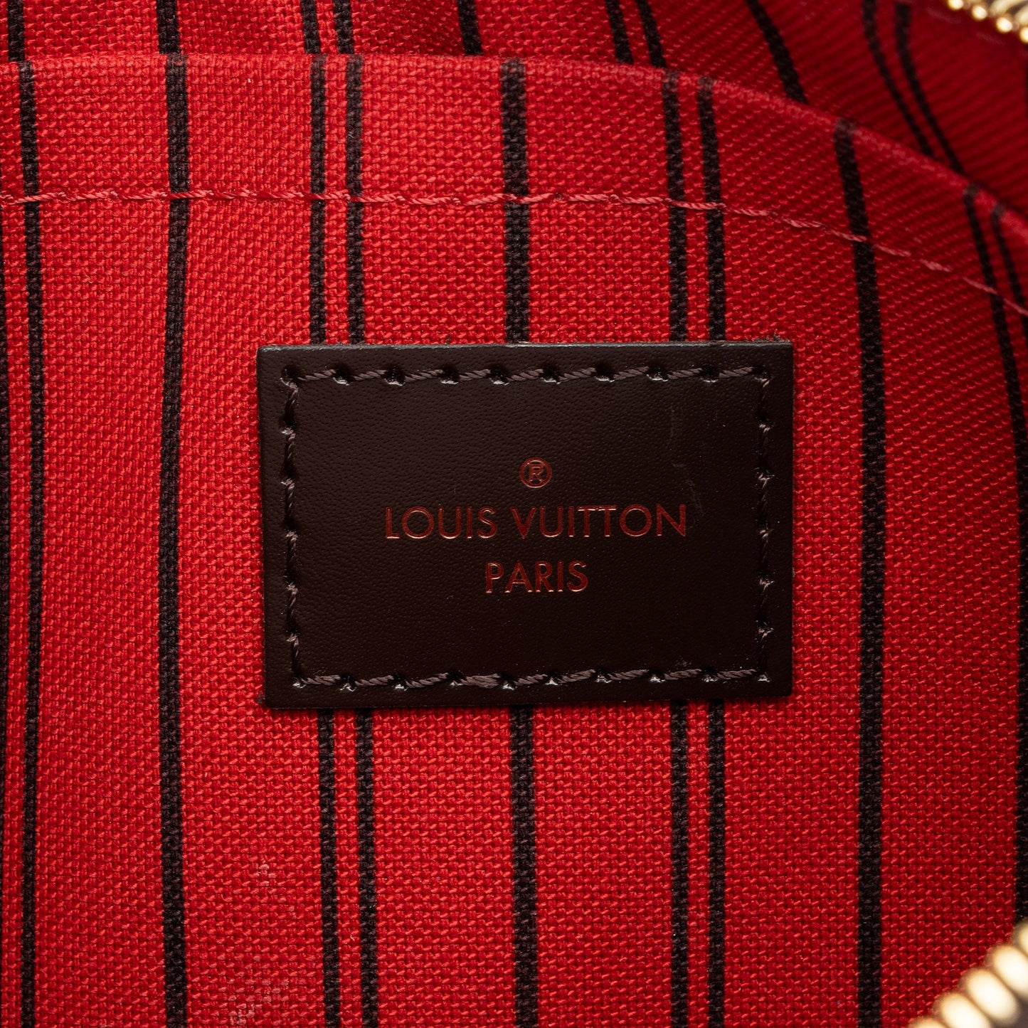 Louis Vuitton Damier Ebene Neverfull MM Pochette (SHF-iiFn5Y)