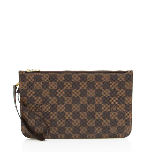 Louis Vuitton Damier Ebene Neverfull MM Pochette