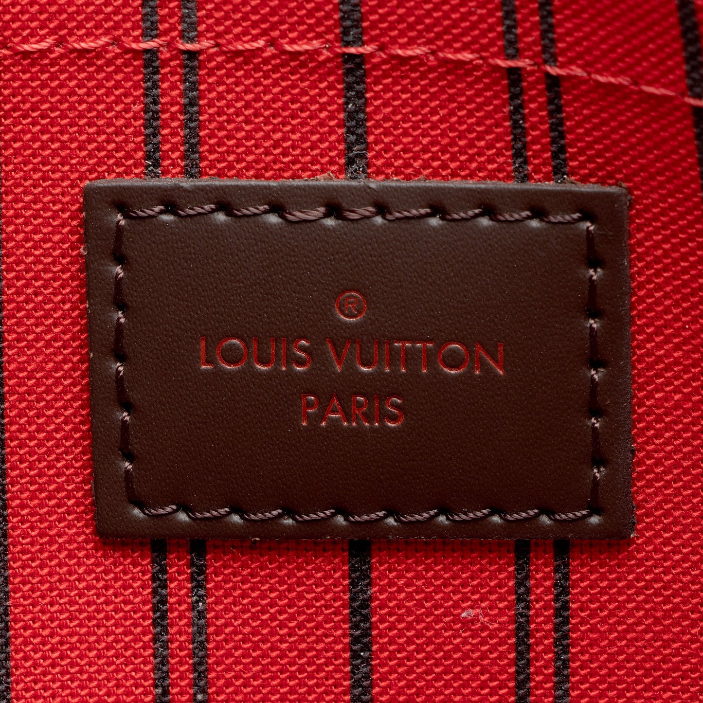 Louis Vuitton Damier Ebene Neverfull MM Pochette