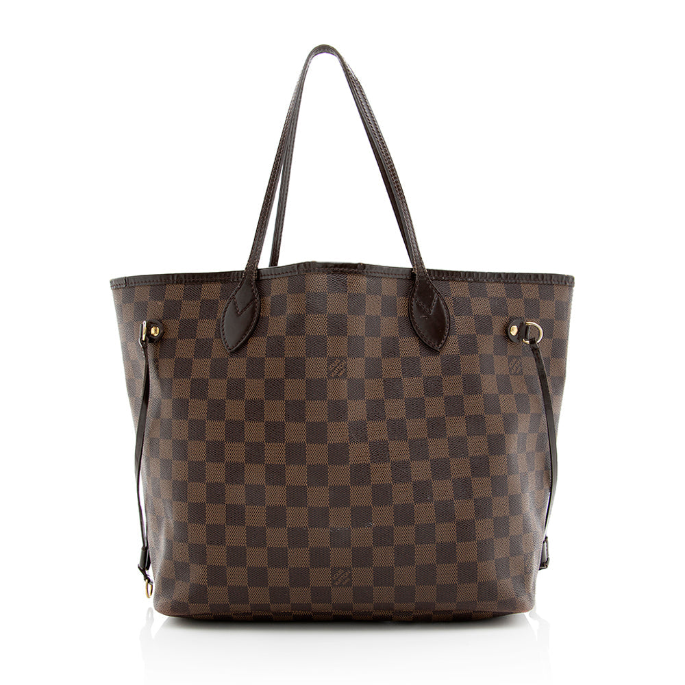 Louis Vuitton Damier Ebene Neverfull MM Tote -  (SHF-19520)