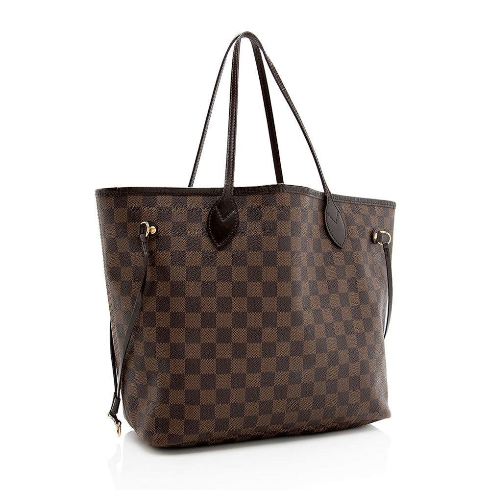 Louis Vuitton Damier Ebene Neverfull MM Tote -  (SHF-19520)