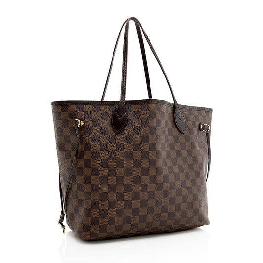 Louis Vuitton Damier Ebene Neverfull MM Tote -  (SHF-19520)