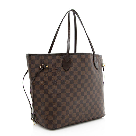 Louis Vuitton Damier Ebene Neverfull MM Tote -  (SHF-19635)