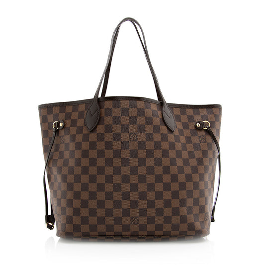 Louis Vuitton Damier Ebene Neverfull MM Tote (SHF-20026)