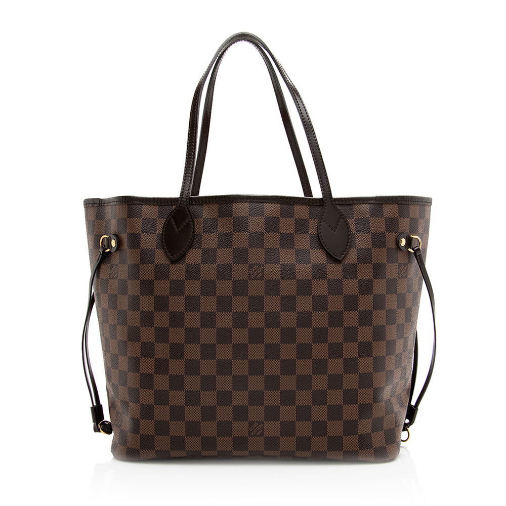 Louis Vuitton Damier Ebene Neverfull MM Tote (SHF-20010)