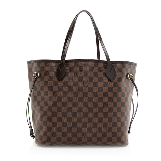 Louis Vuitton Damier Ebene Neverfull MM Tote (SHF-20010)