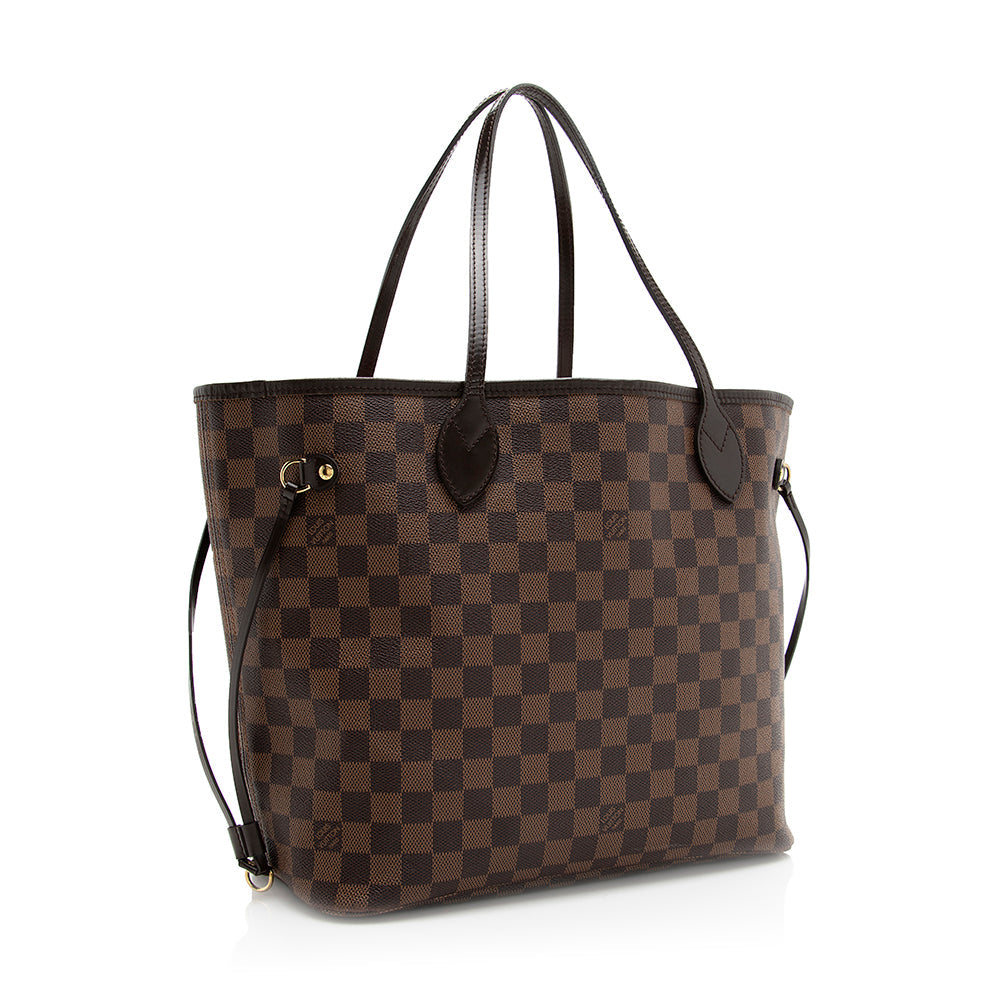 Louis Vuitton Damier Ebene Neverfull MM Tote (SHF-20010)