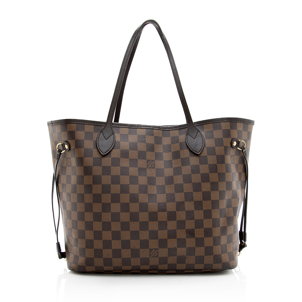 Louis Vuitton Damier Ebene Neverfull MM Tote (SHF-19521)